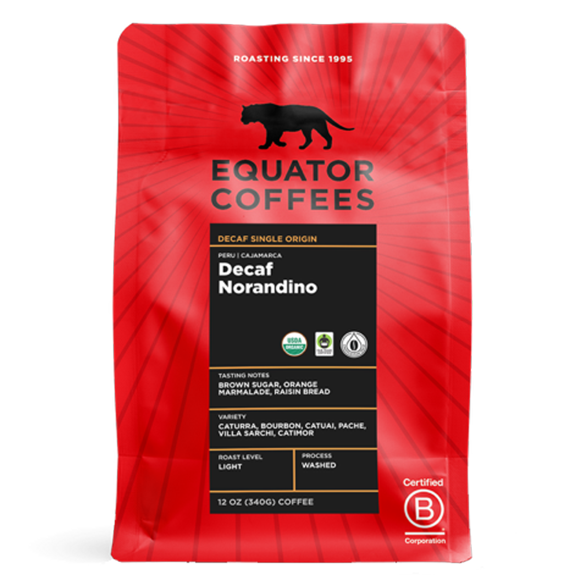 Decaf Peru Norandino Fair Trade Organic