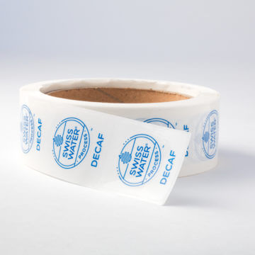 Stickers—1″ Logo (Clear, DECAF)